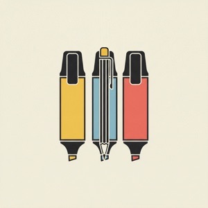 BIC 형광펜 5개